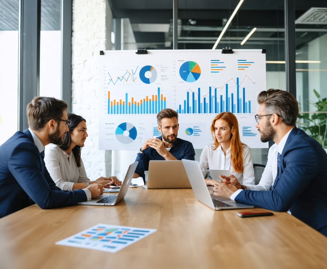 Equipo de consultores trabajando